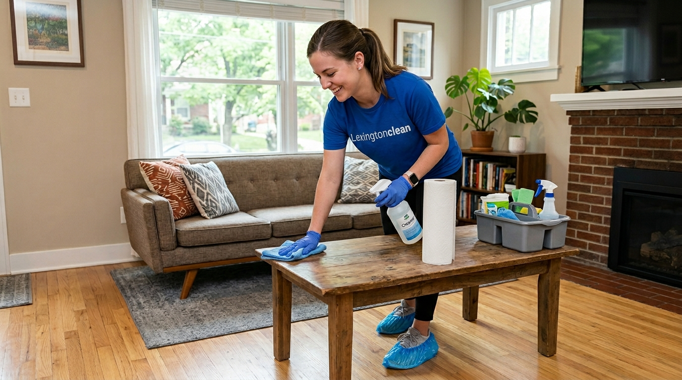 woman cleaning airbnb with shoe 202606242322